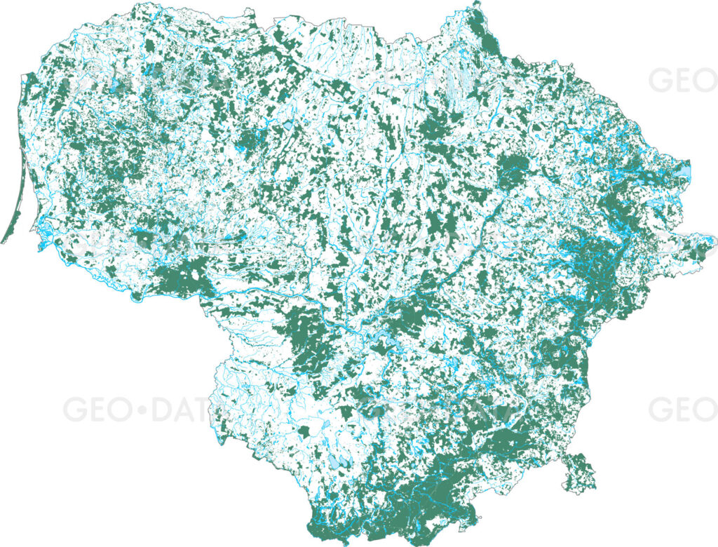 Lietuvos miškai (žemėlapis)